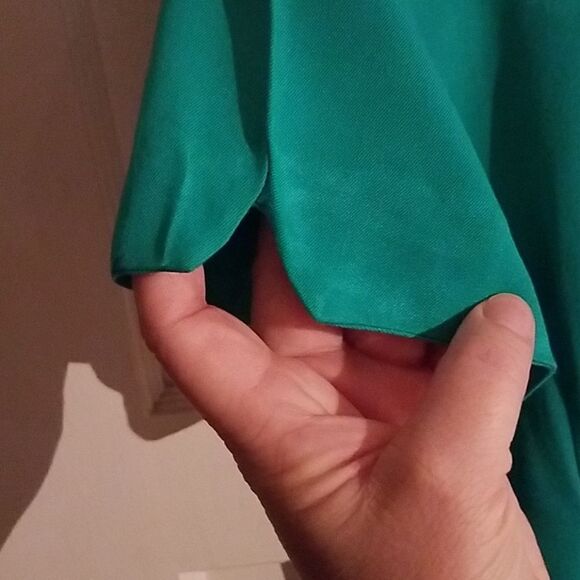 Dark aqua short sleeve dress - Picture 3 of 5